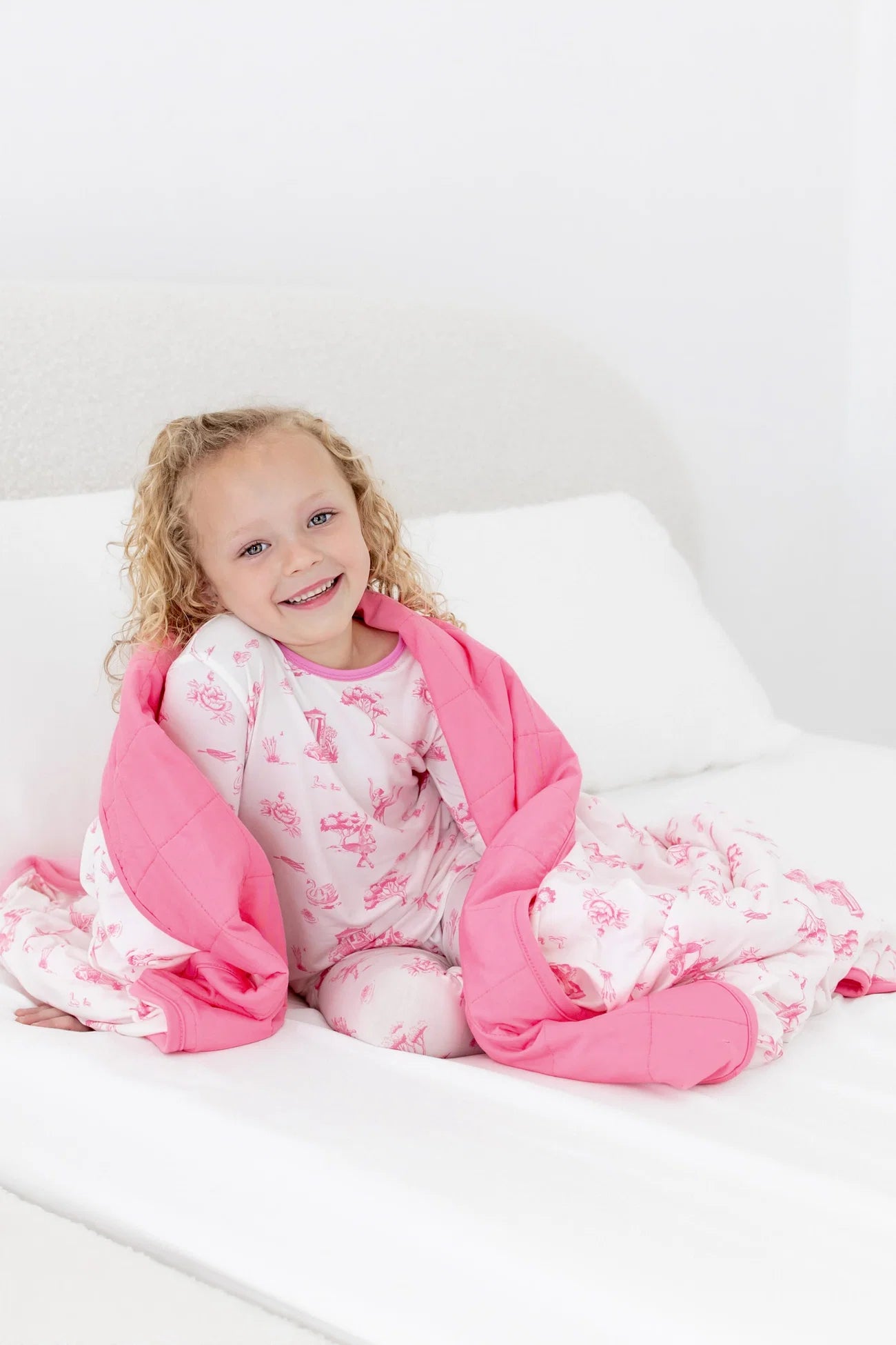 Toddler Blanket in Toile Ballet