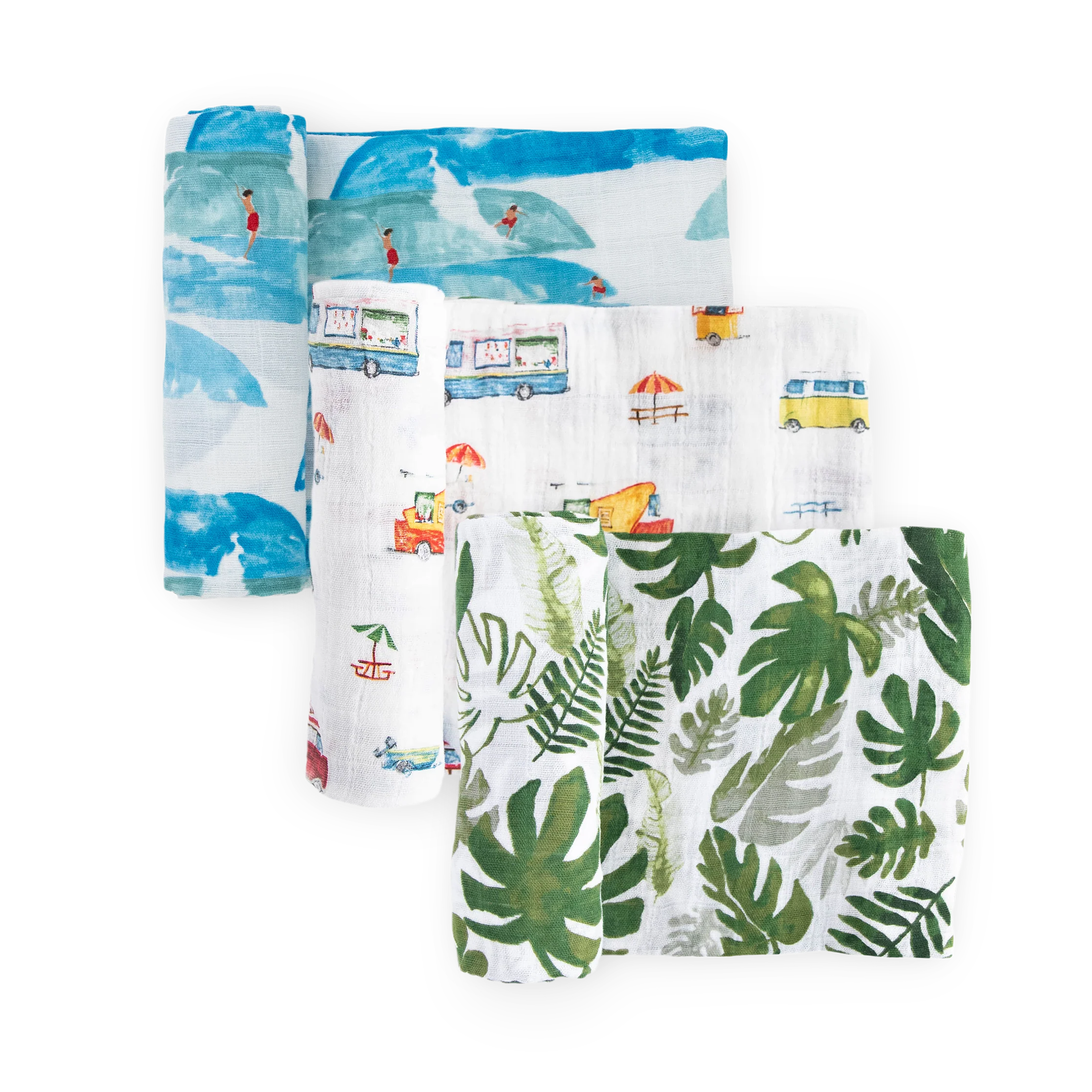 Cotton Muslin Swaddle 3 Pack- Summer Vibes