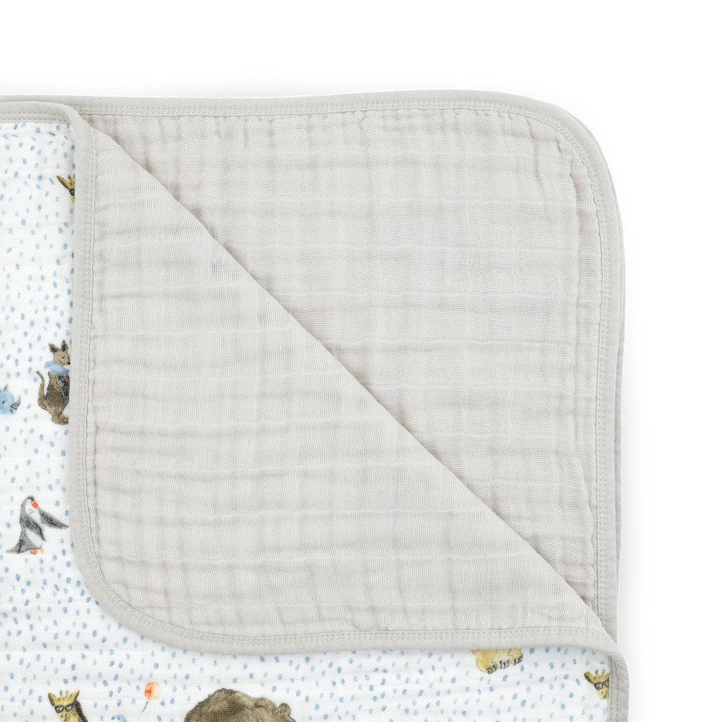 Original Cotton Muslin Quilt- Party Animals