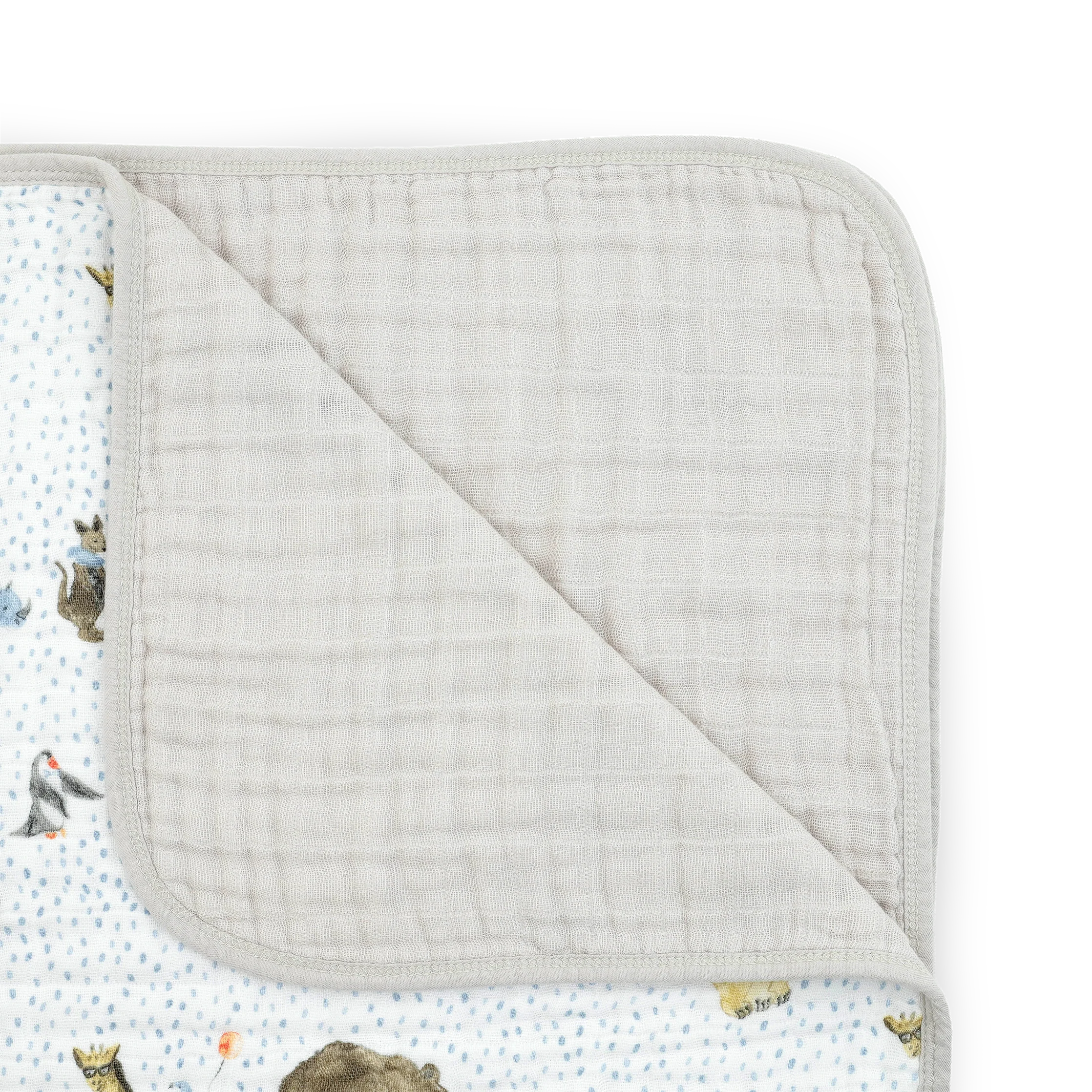 Original Cotton Muslin Quilt- Party Animals