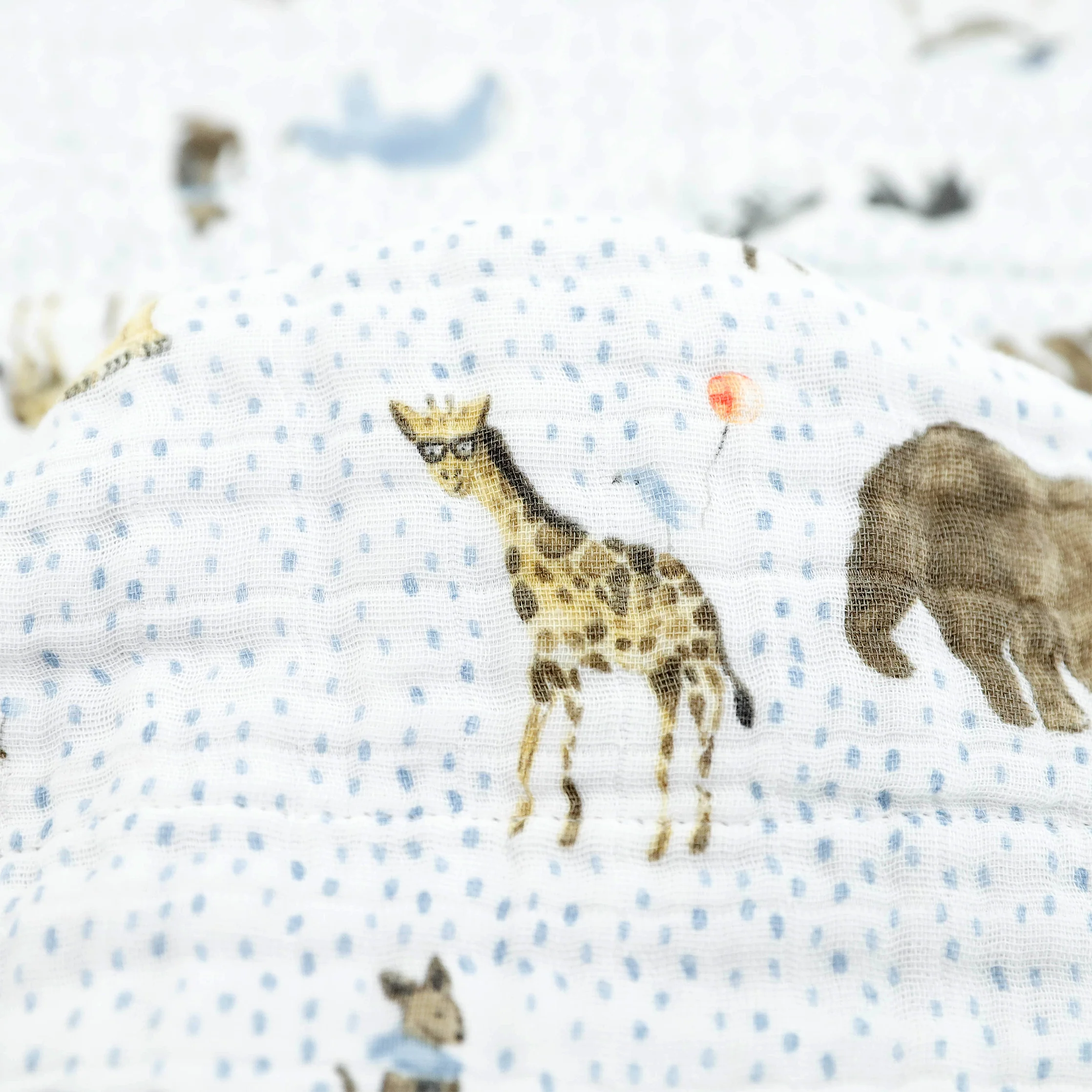 Original Cotton Muslin Quilt- Party Animals