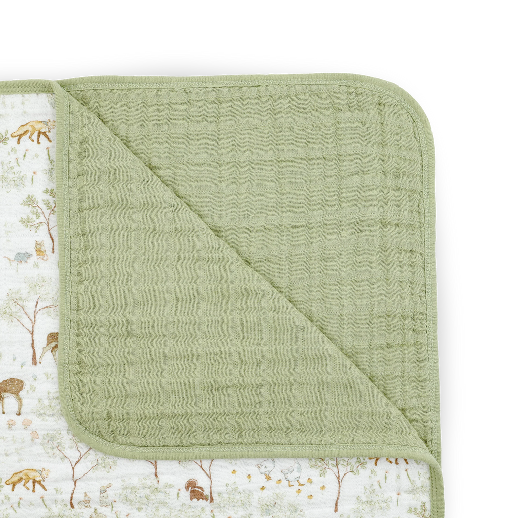 Original Cotton Muslin Quilt- Woodland Friends