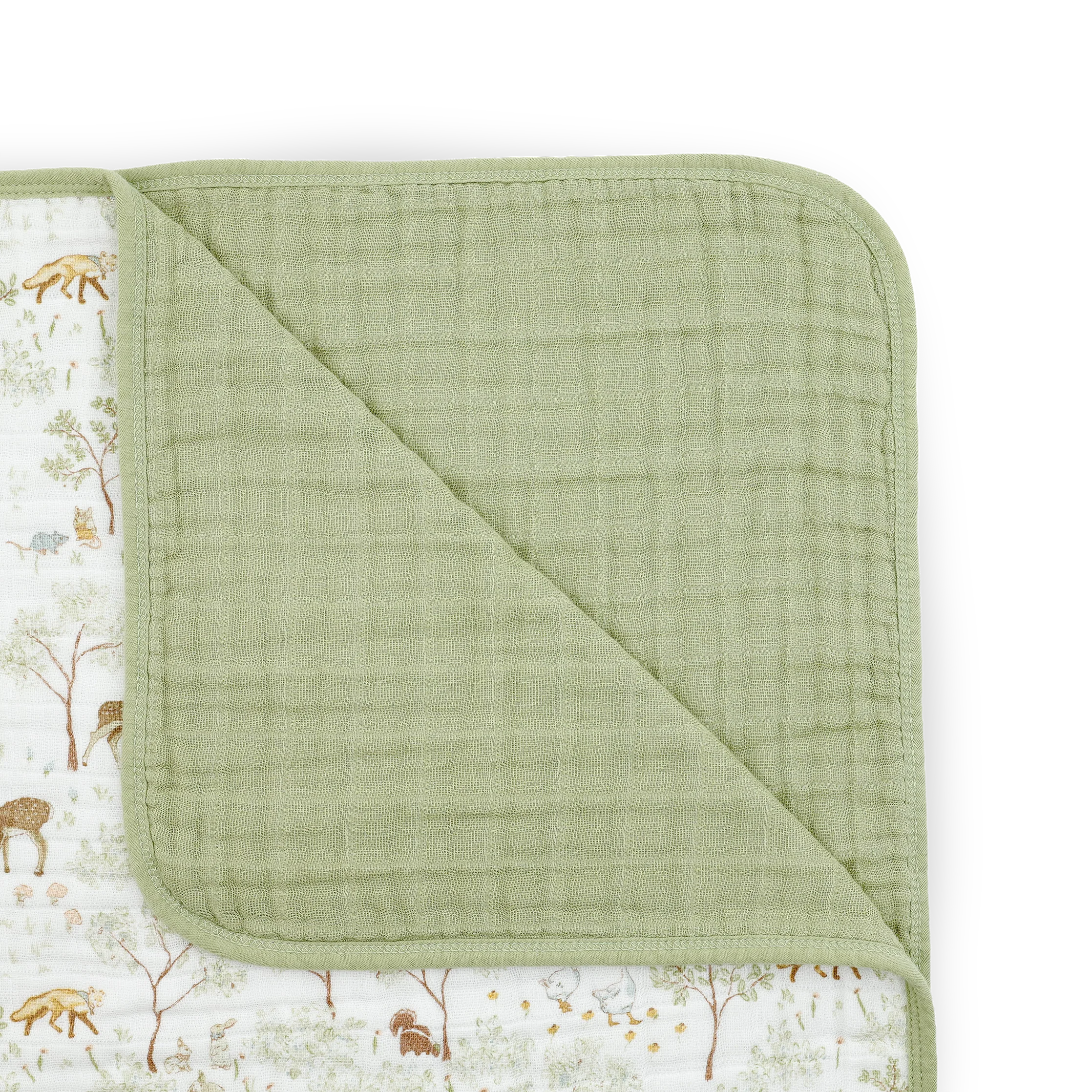 Original Cotton Muslin Quilt- Woodland Friends