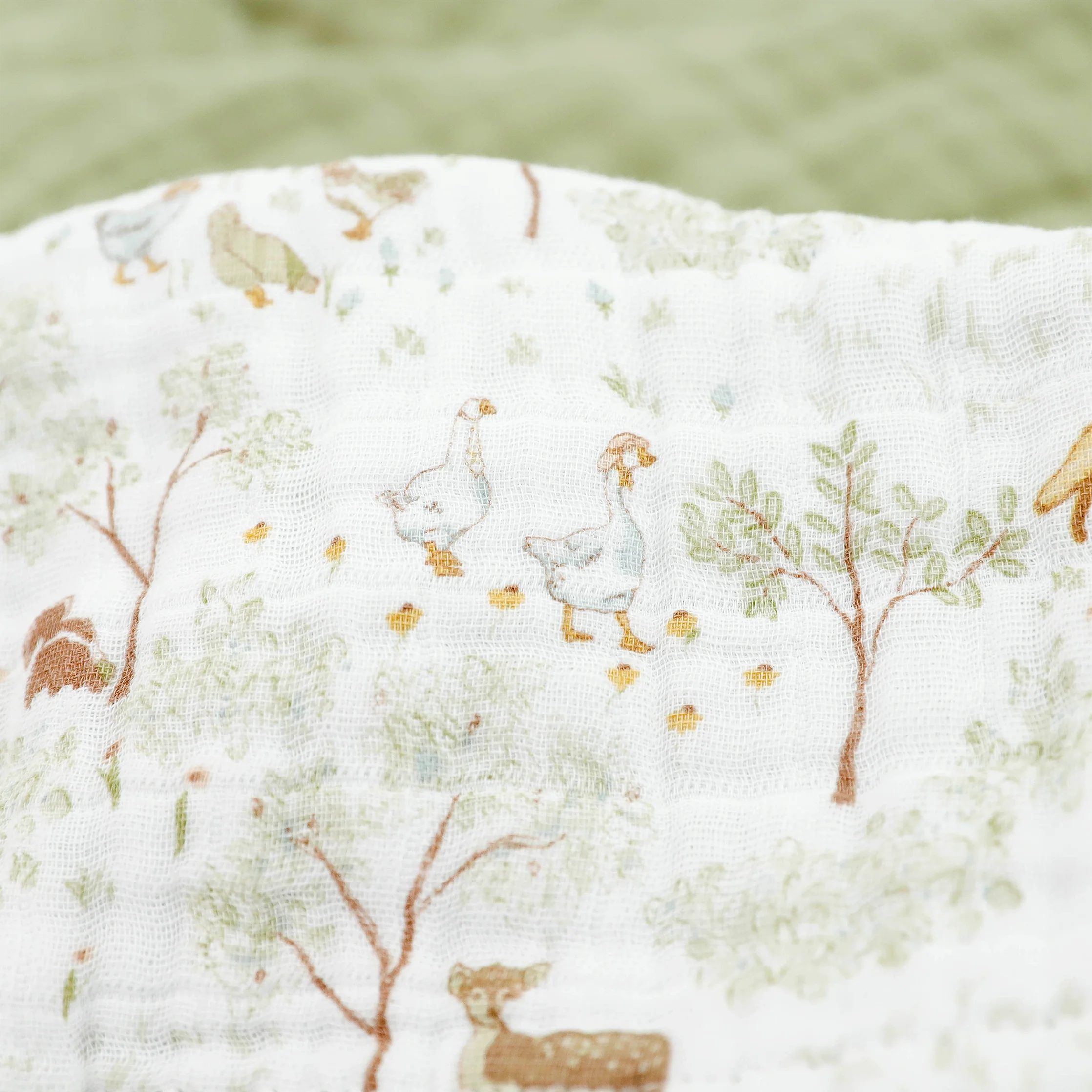 Original Cotton Muslin Quilt- Woodland Friends