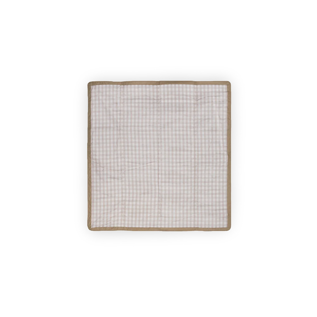 Outdoor Blanket- Beige Buffalo Check