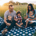 Outdoor Blanket- Navy Plaid