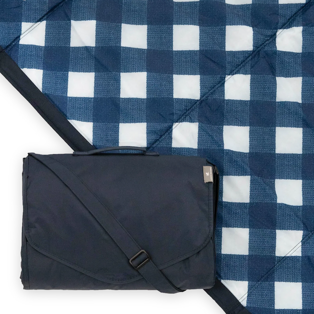 Outdoor Blanket- Navy Plaid
