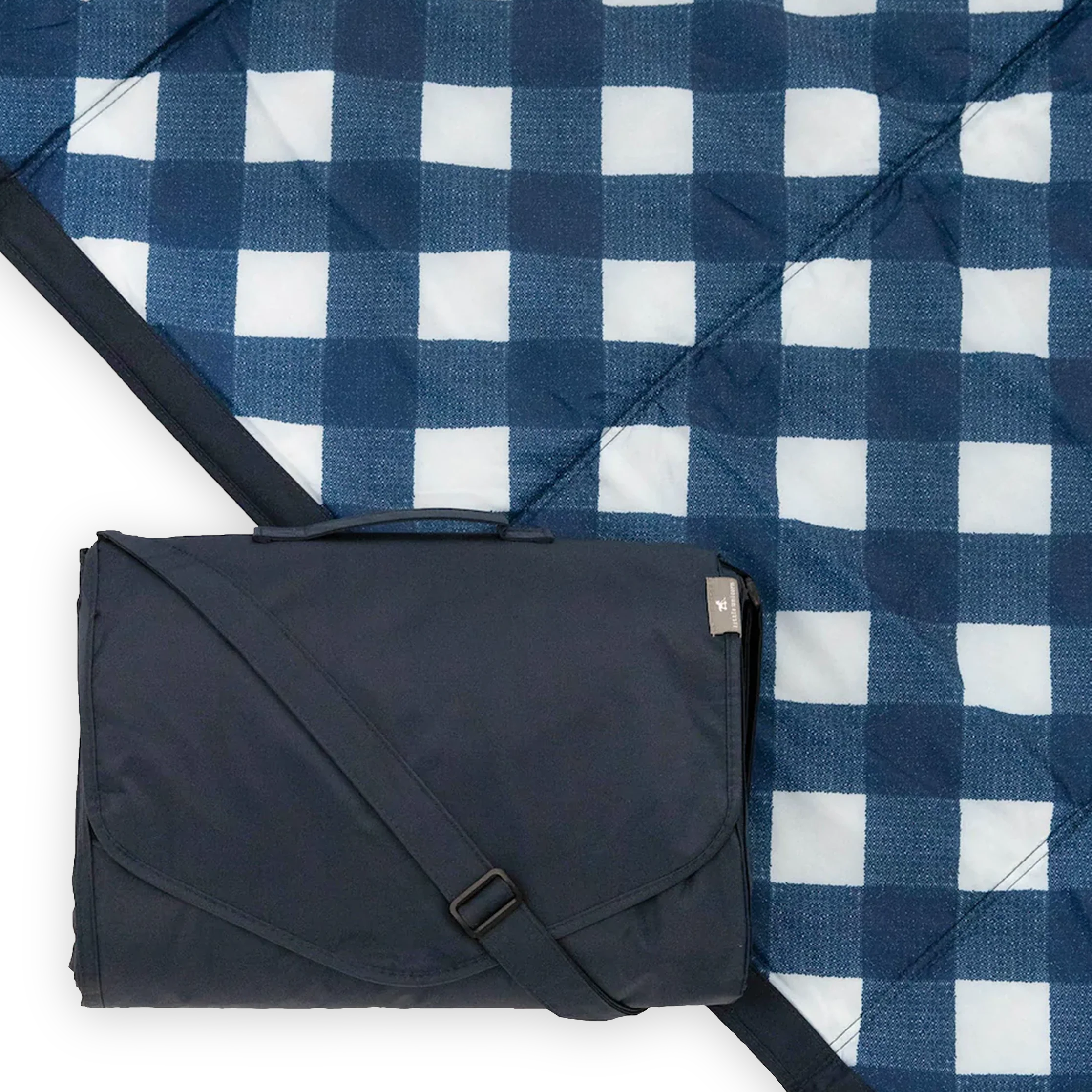 Outdoor Blanket- Navy Plaid