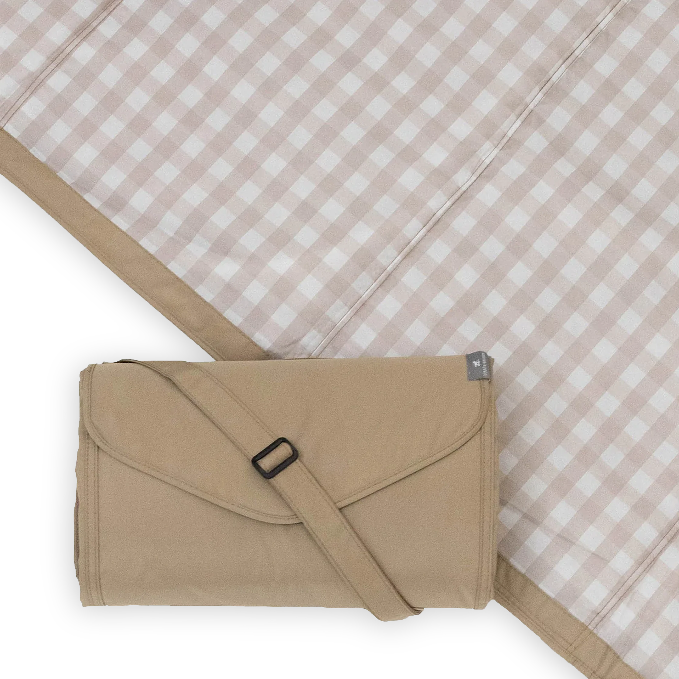 Outdoor Blanket- Beige Buffalo Check