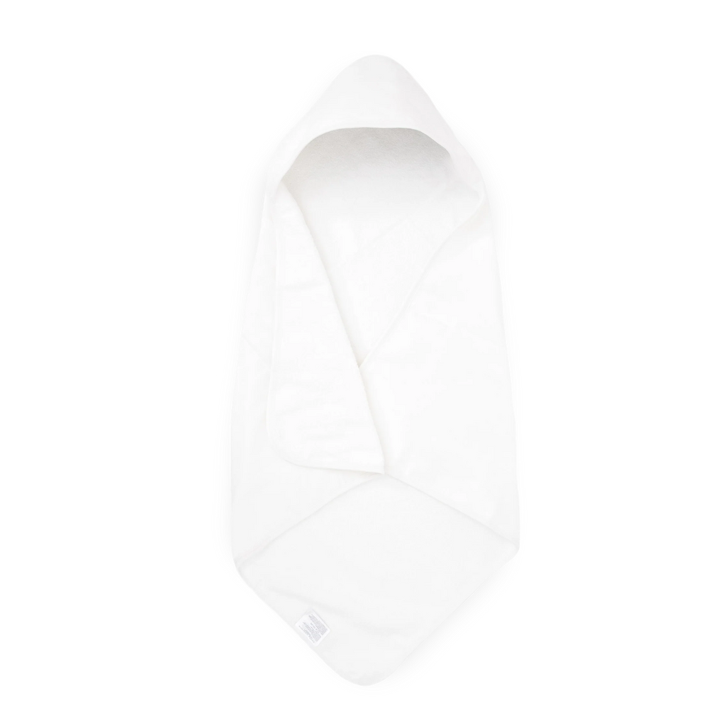 Cotton Infant Hooded Towel- White