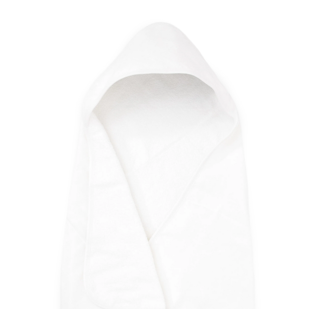 Cotton Infant Hooded Towel- White