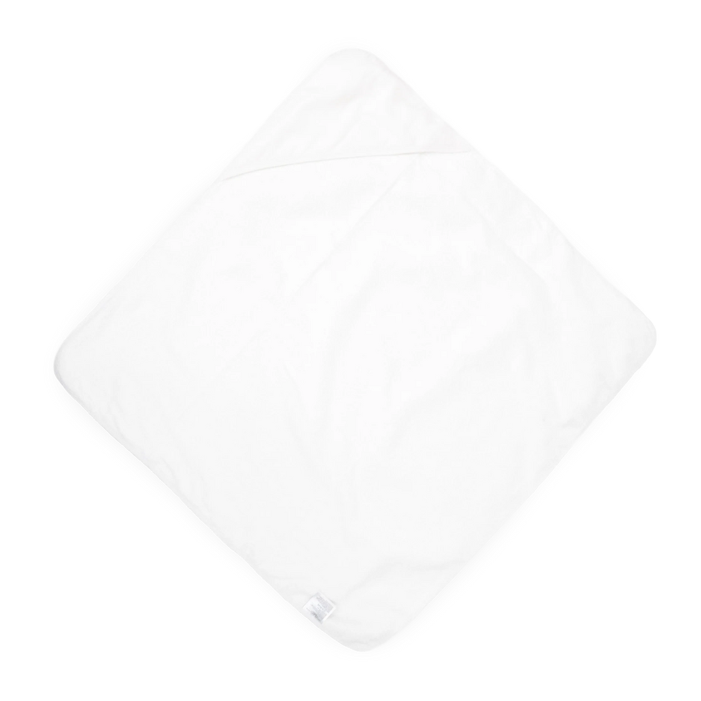 Cotton Infant Hooded Towel- White