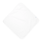 Cotton Infant Hooded Towel- White