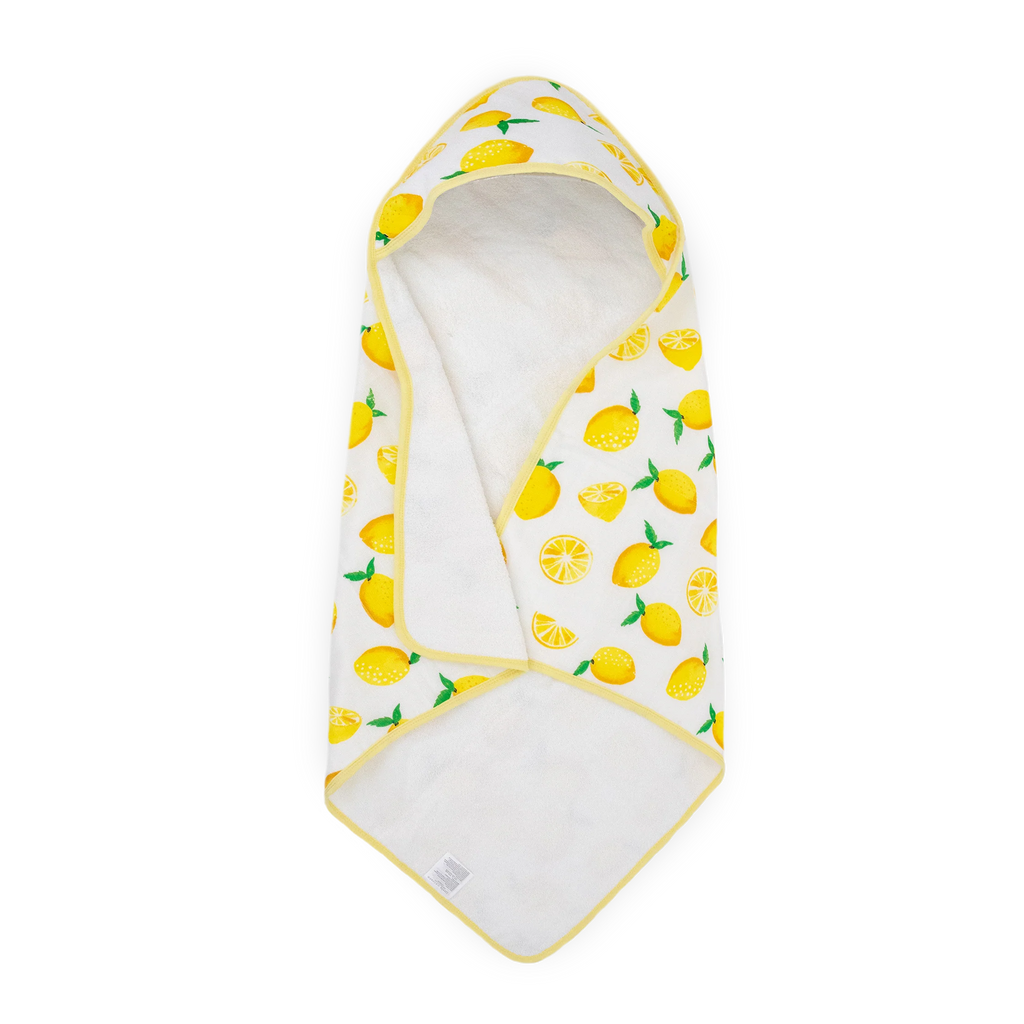 Cotton Hooded Infant Towel- Lemon