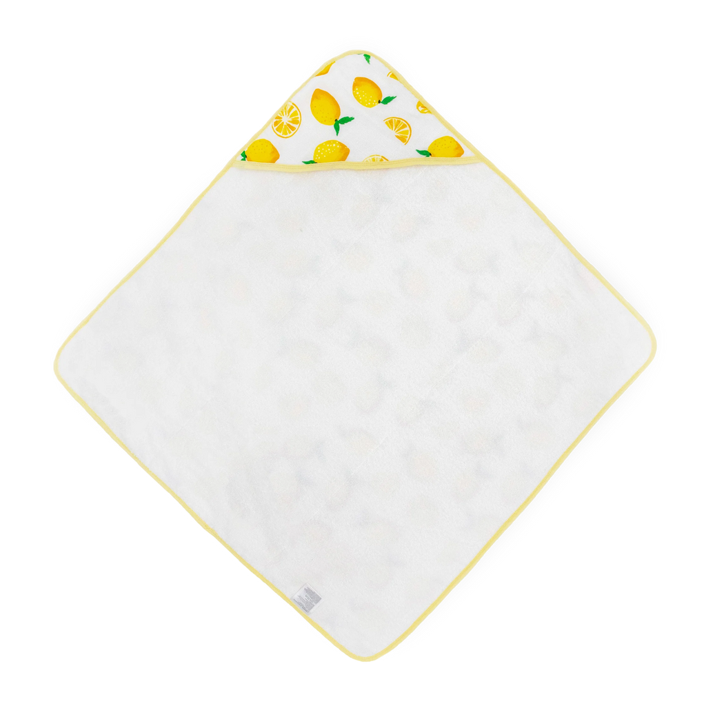 Cotton Hooded Infant Towel- Lemon