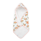 Cotton Hooded Infant Towel- Watercolor Roses
