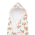 Cotton Hooded Infant Towel- Watercolor Roses