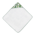 Cotton Hooded Infant Towel- Tropical Leaf