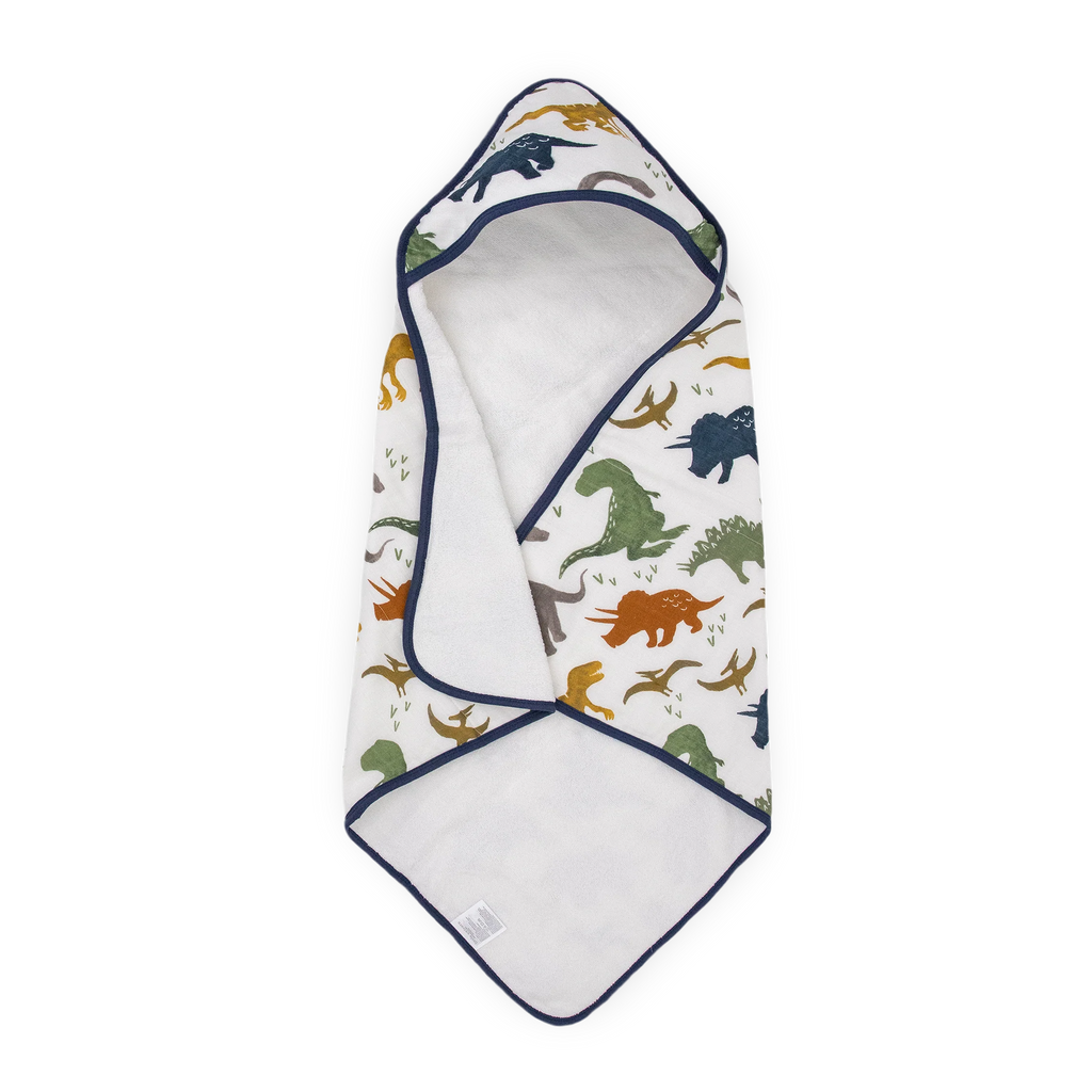 Cotton Infant Hooded Towel- Dino Friends