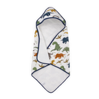 Cotton Infant Hooded Towel- Dino Friends