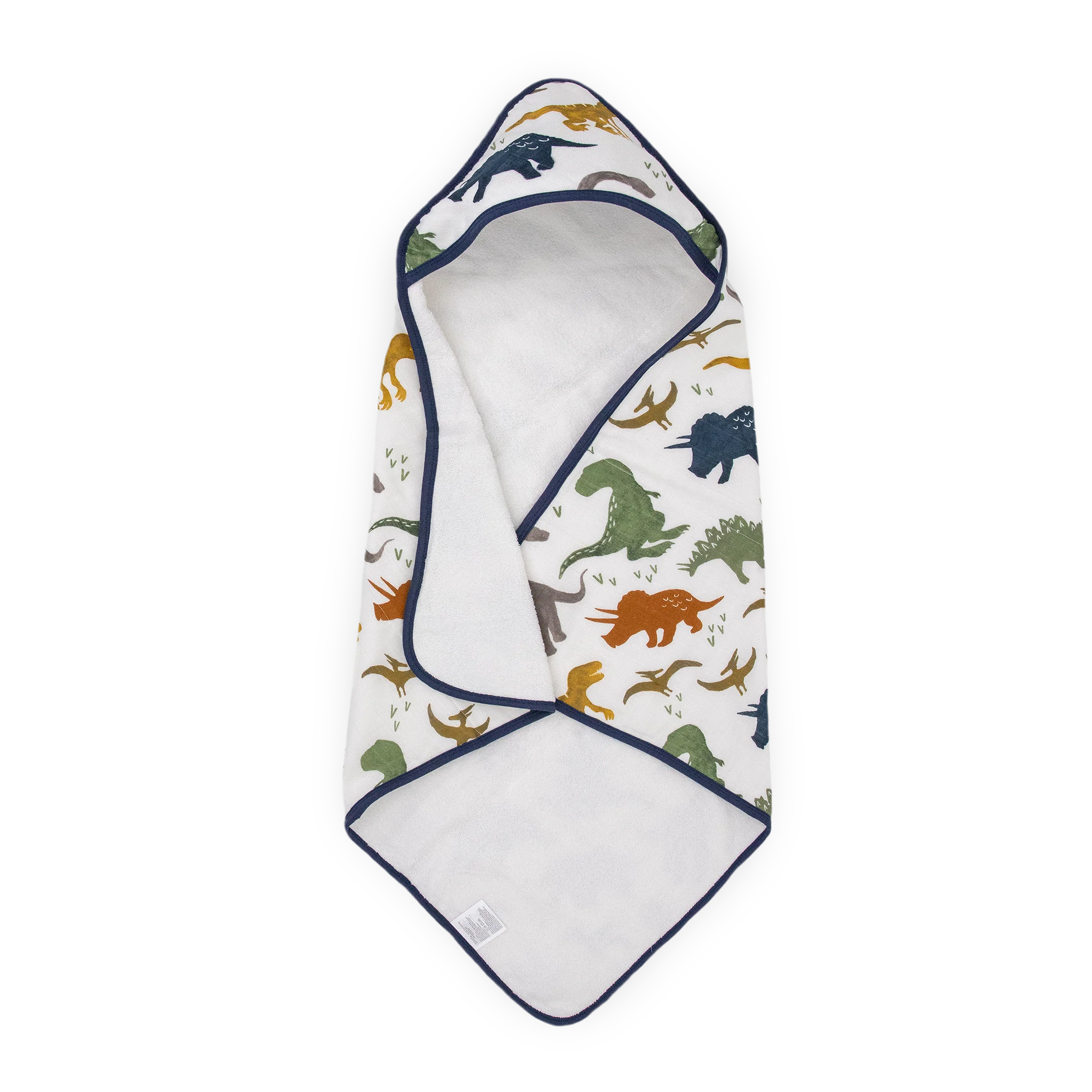 Cotton Infant Hooded Towel- Dino Friends