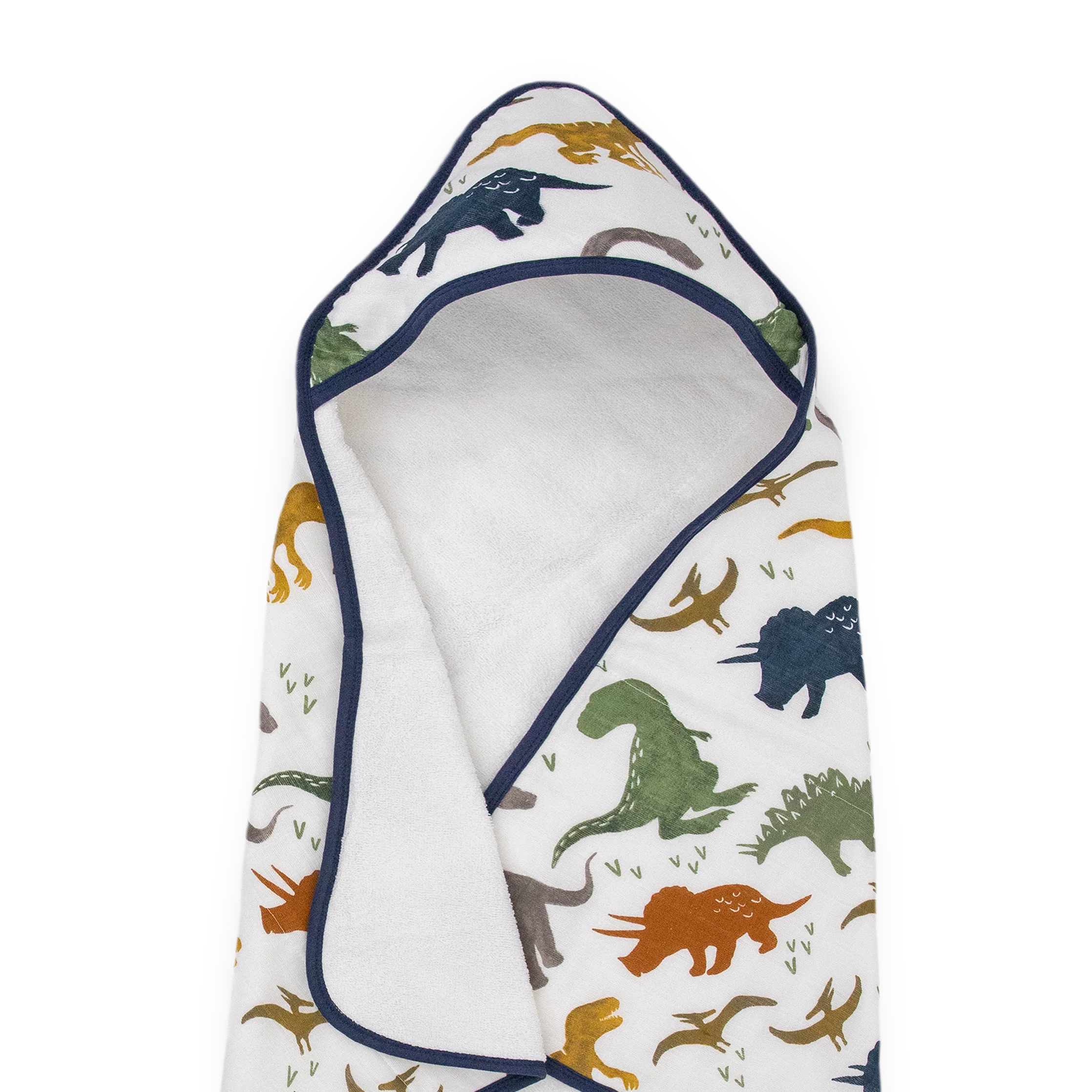Cotton Infant Hooded Towel- Dino Friends