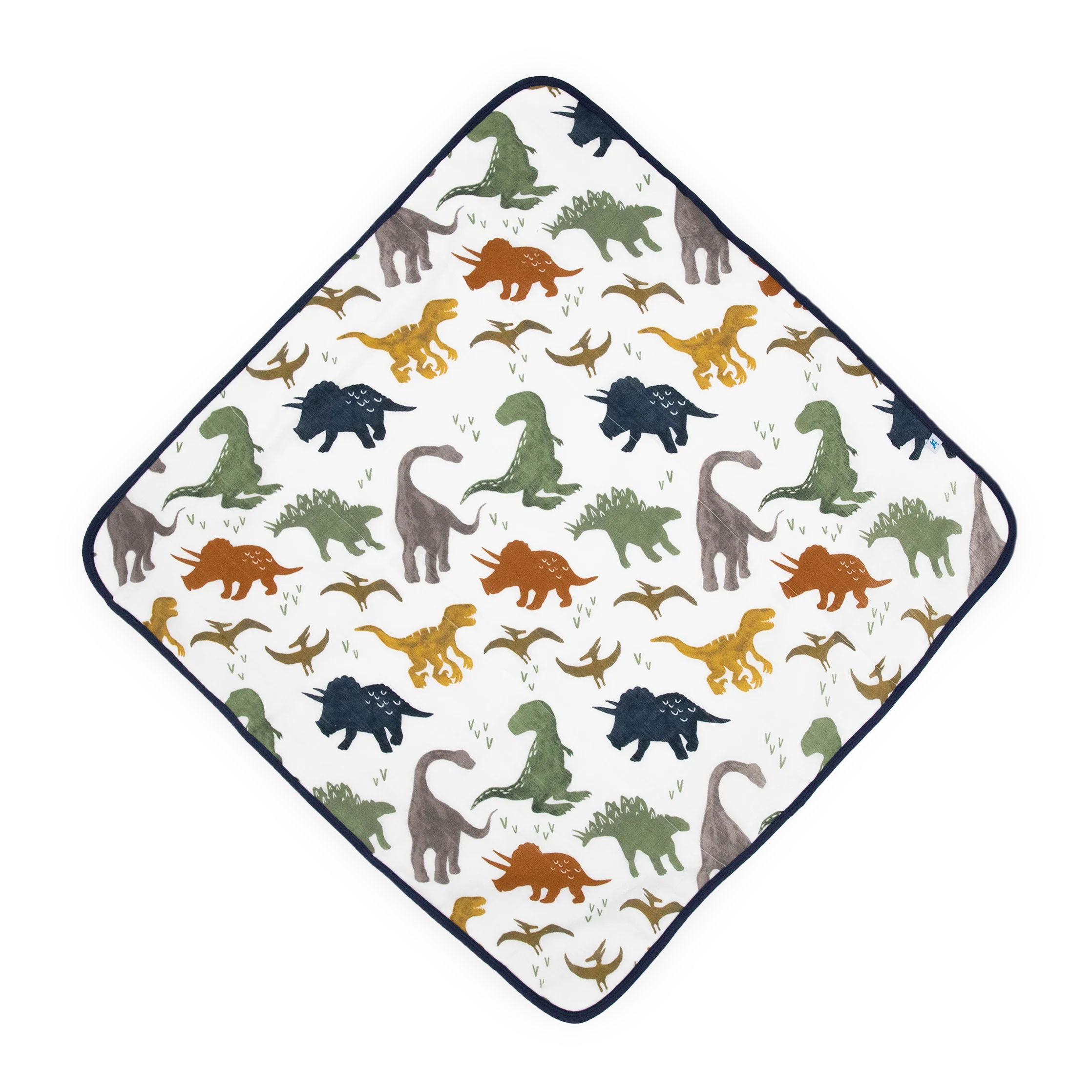 Cotton Infant Hooded Towel- Dino Friends