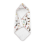 Cotton Hooded Infant Towel- Woof