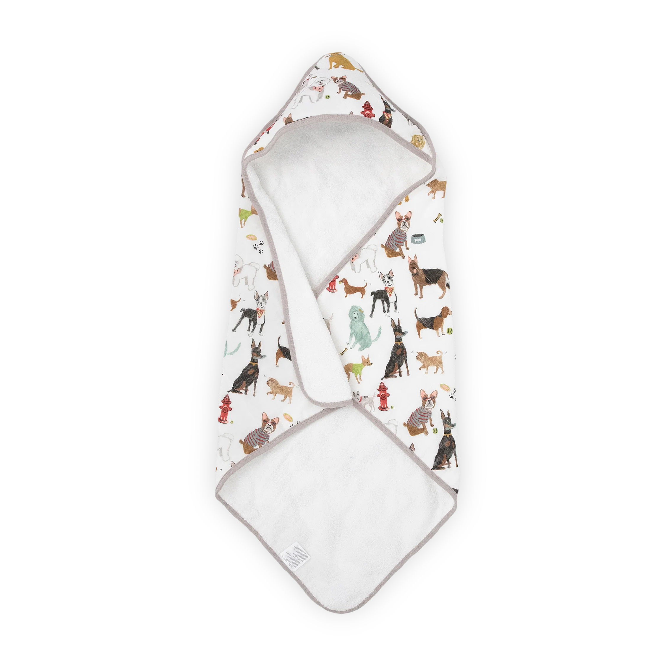Cotton Hooded Infant Towel- Woof