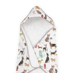 Cotton Hooded Infant Towel- Woof