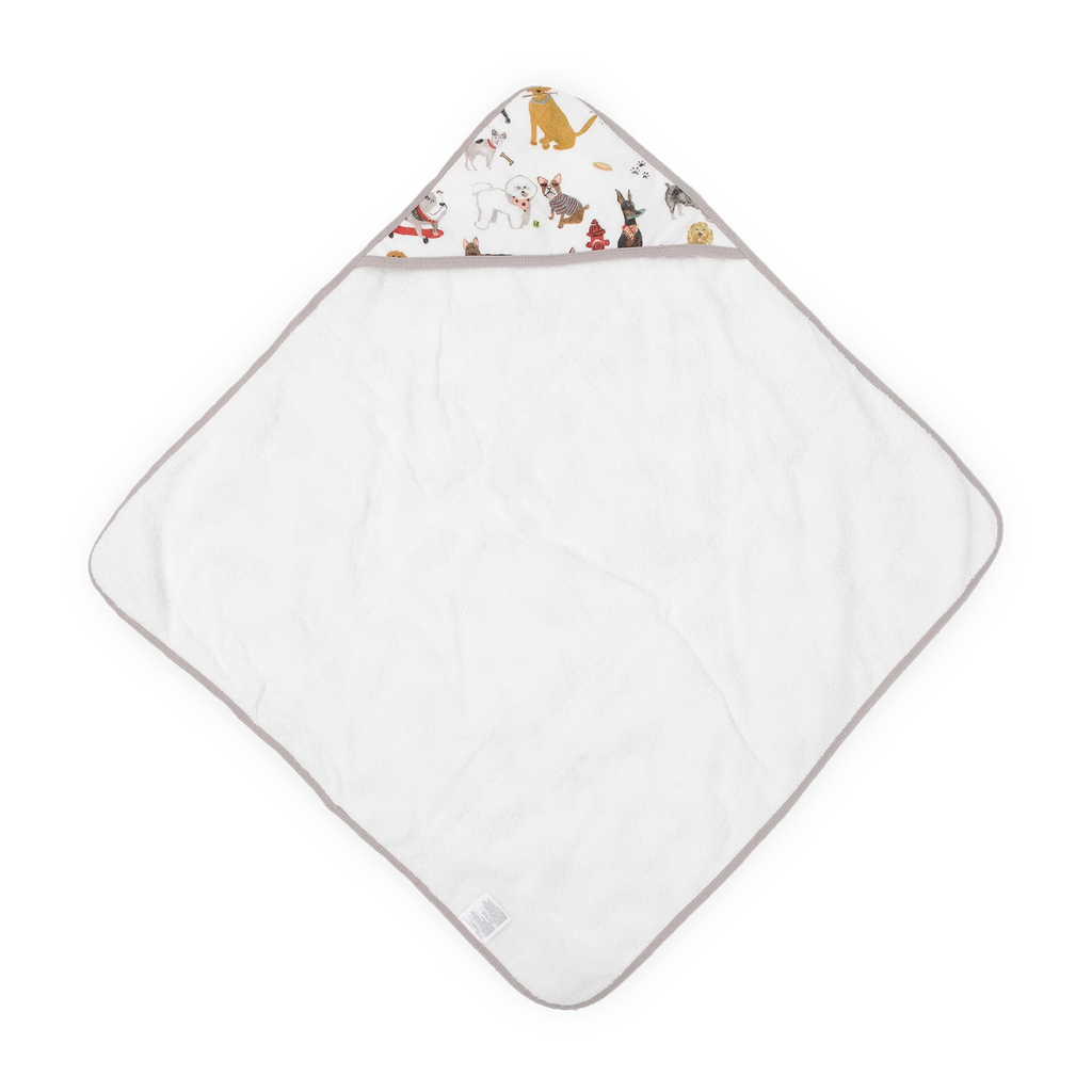 Cotton Hooded Infant Towel- Woof