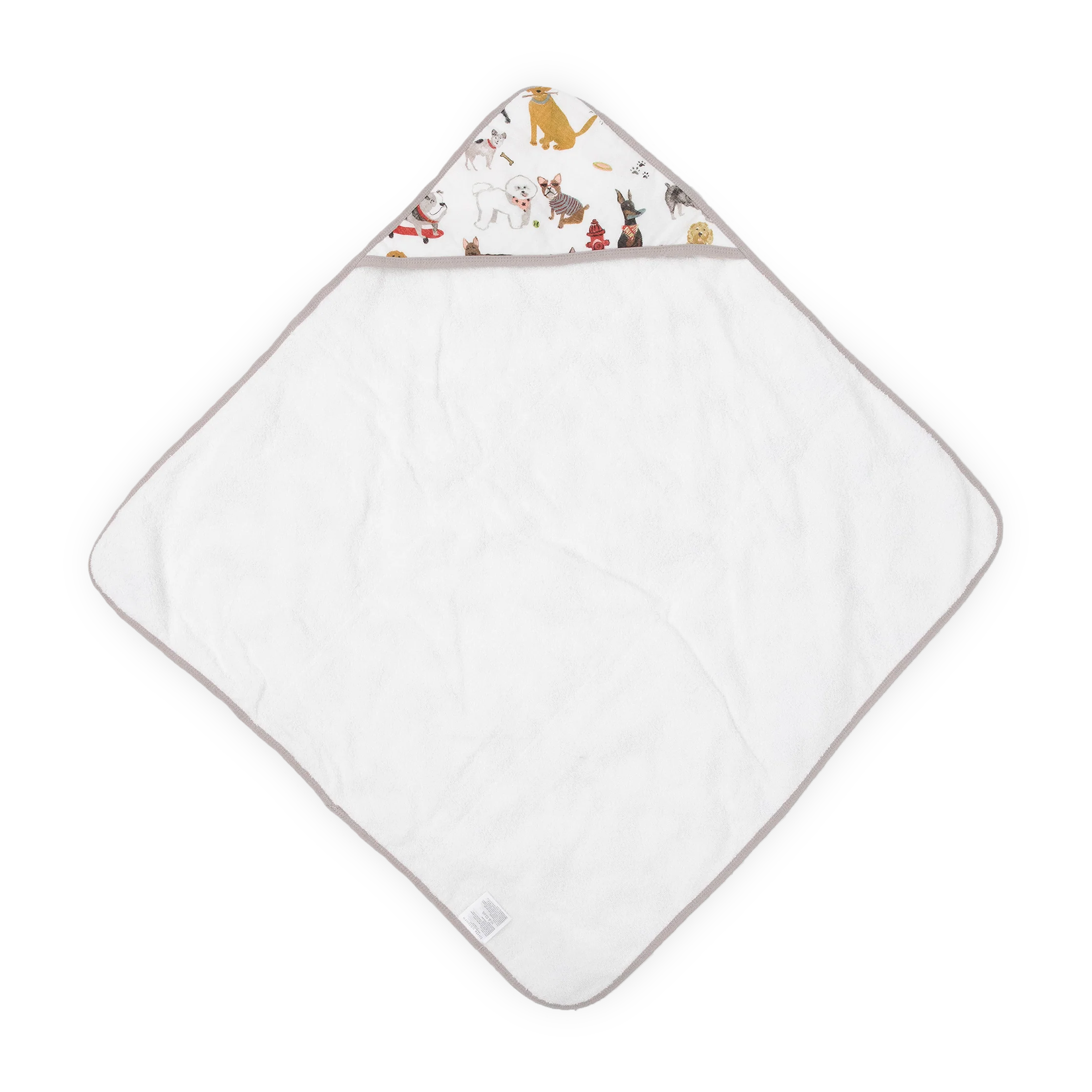 Cotton Hooded Infant Towel- Woof