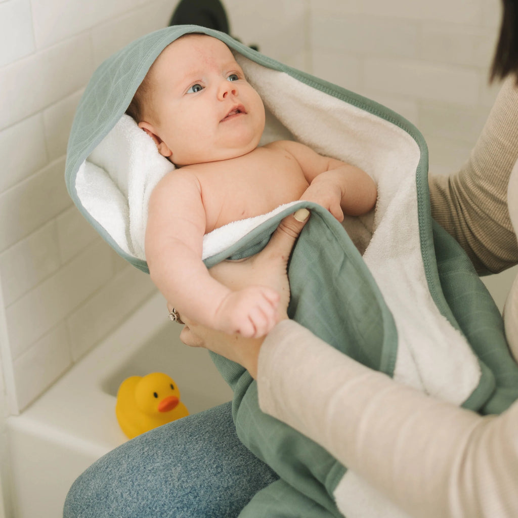 Cotton Hooded Infant Towel- Sea