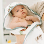 Cotton Hooded Infant Towel- Farmyard