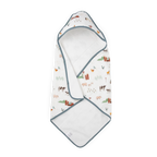 Cotton Hooded Infant Towel- Farmyard