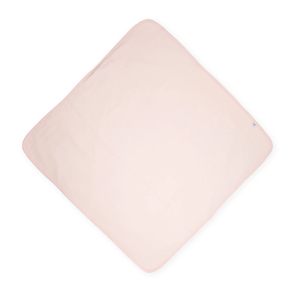 Cotton Infant Hooded Towel- Light Pink