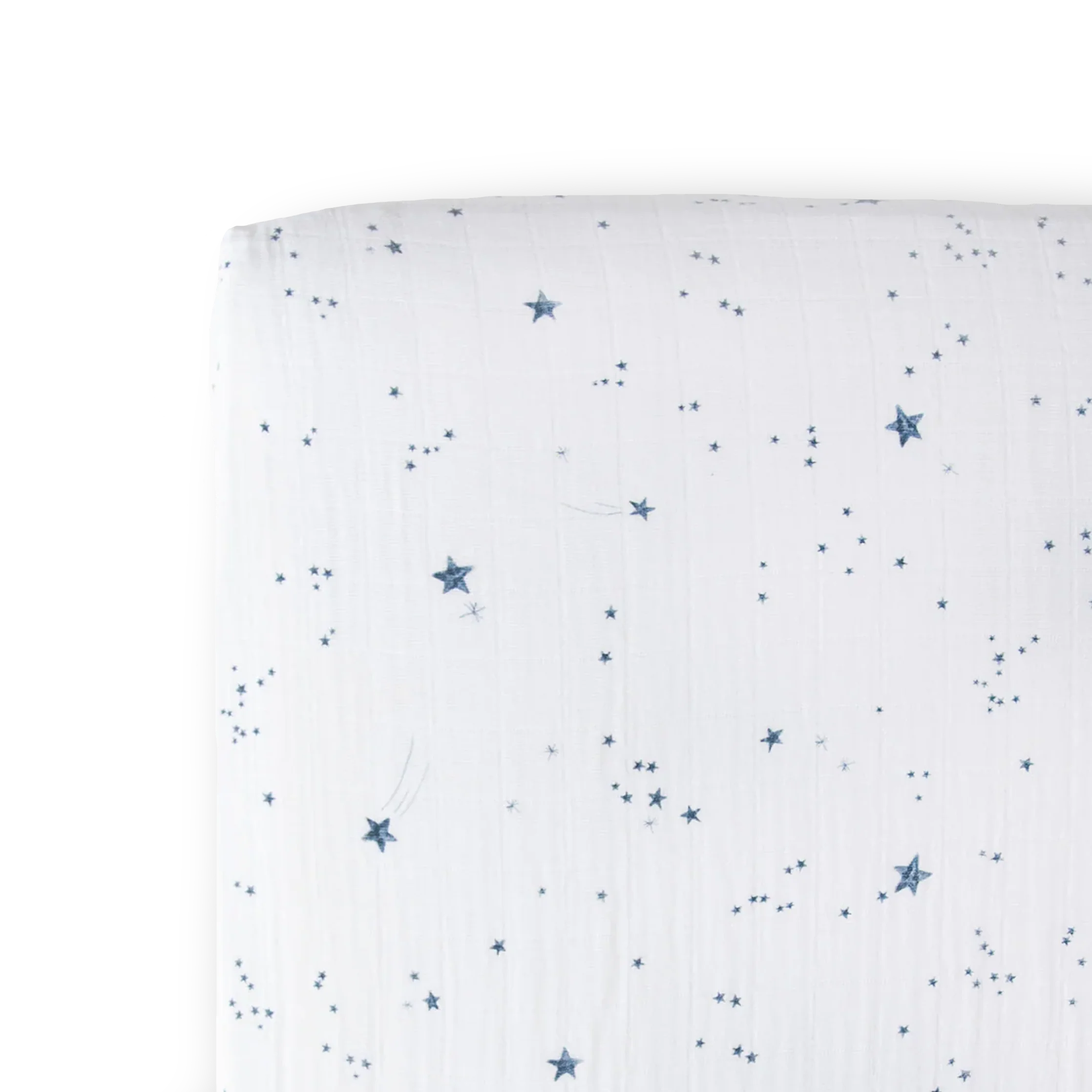 Cotton Muslin Crib Sheet- Shooting Stars