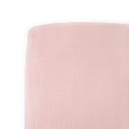 Cotton Muslin Crib Sheet- Light Pink