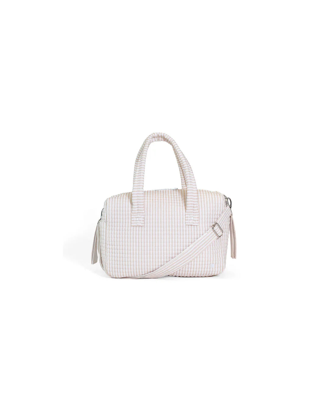 Quilted Stroller Bag- Pimlico Stripe Sand