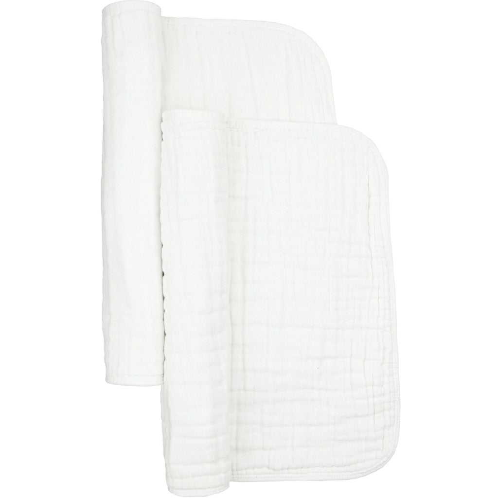Cloud Muslin Burp Cloth 2 Pack- White