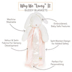 Simple Blossom Bunny Buddy Blanket