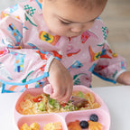 Silicone Grip Dish: Pink