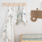Charlie Farmhouse Tractor Hooded Towel/Wash Cloth Set