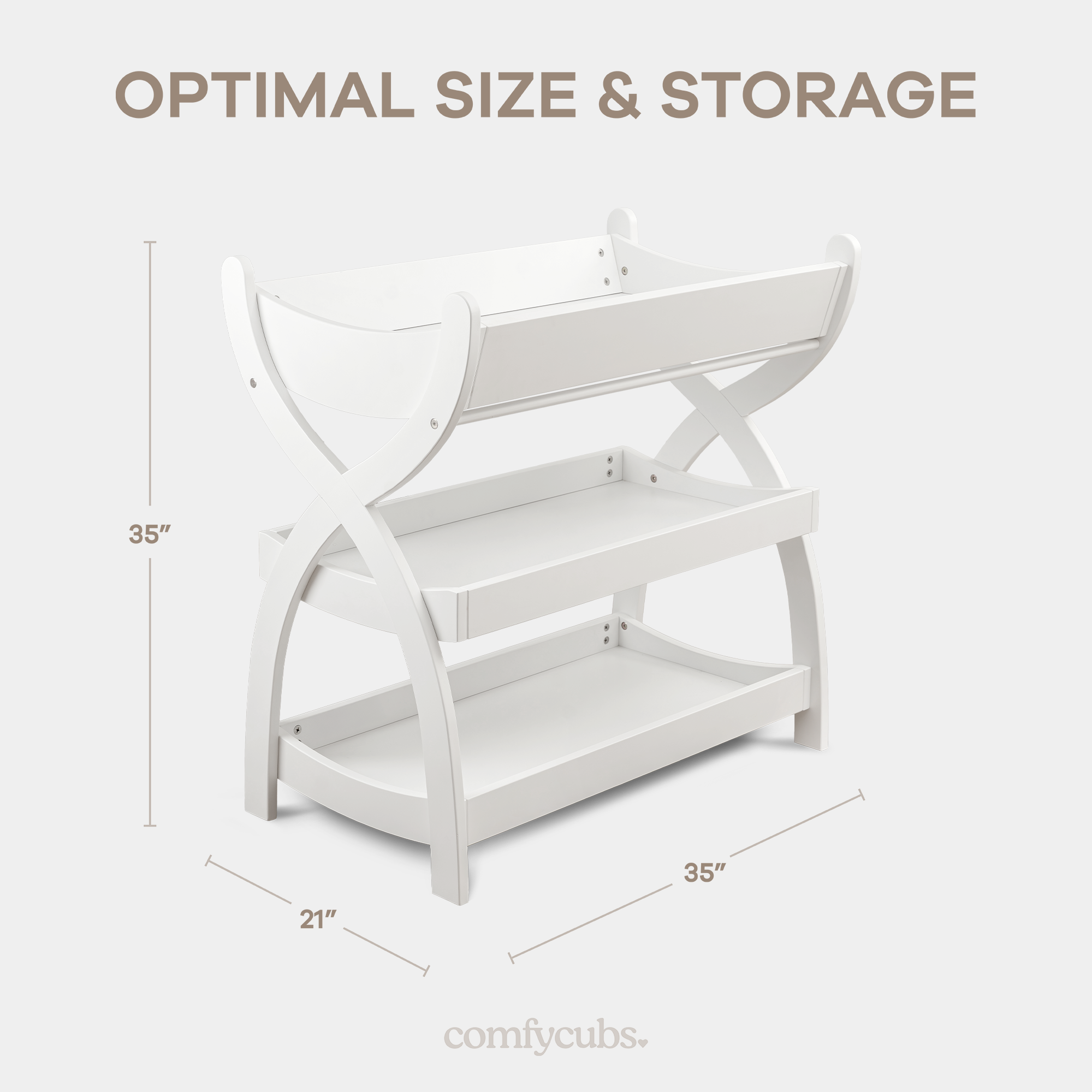 Baby Changing Table, Infant Daycare Essentials by Comfy Cubs