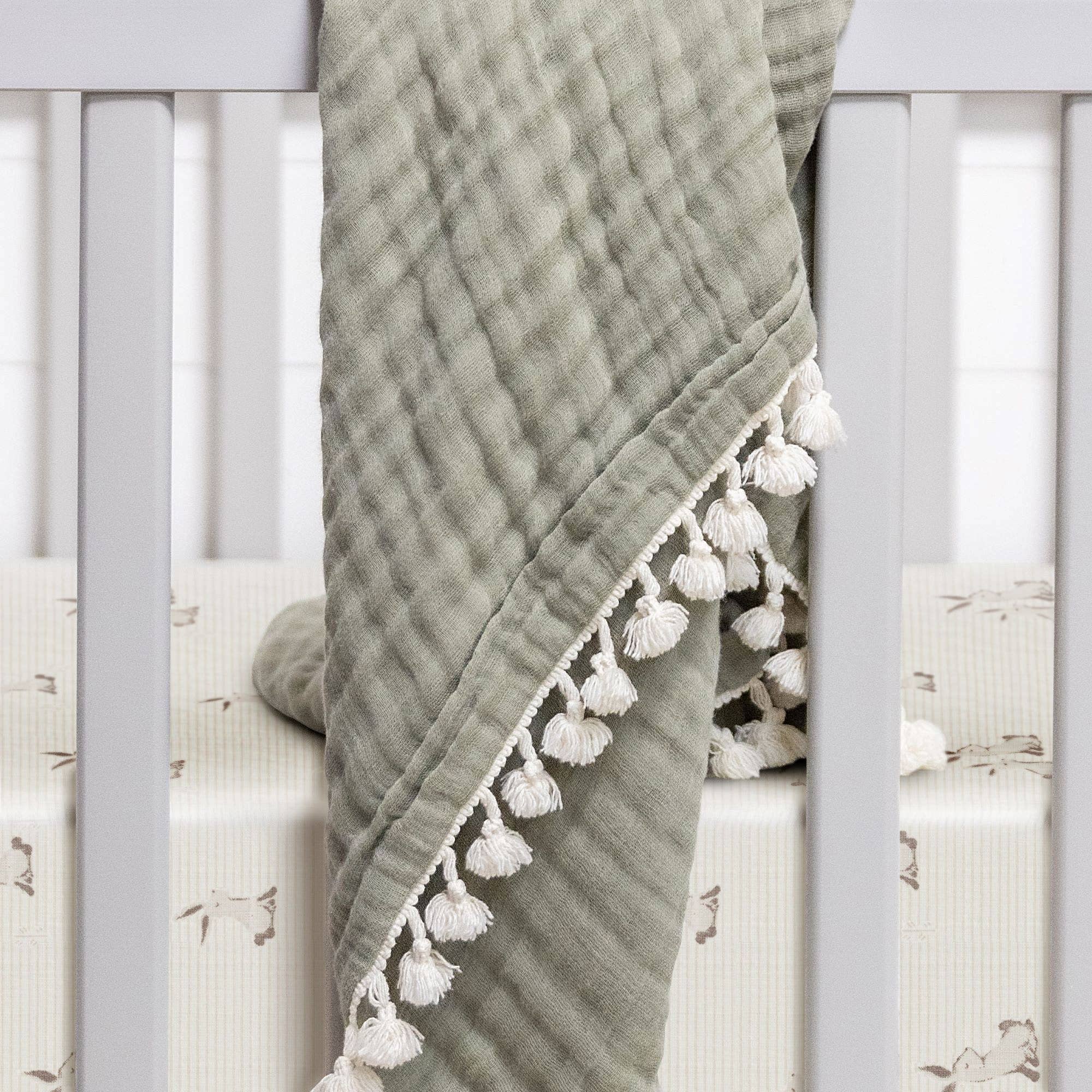 Organic Cotton Bunny Fitted Crib Sheet