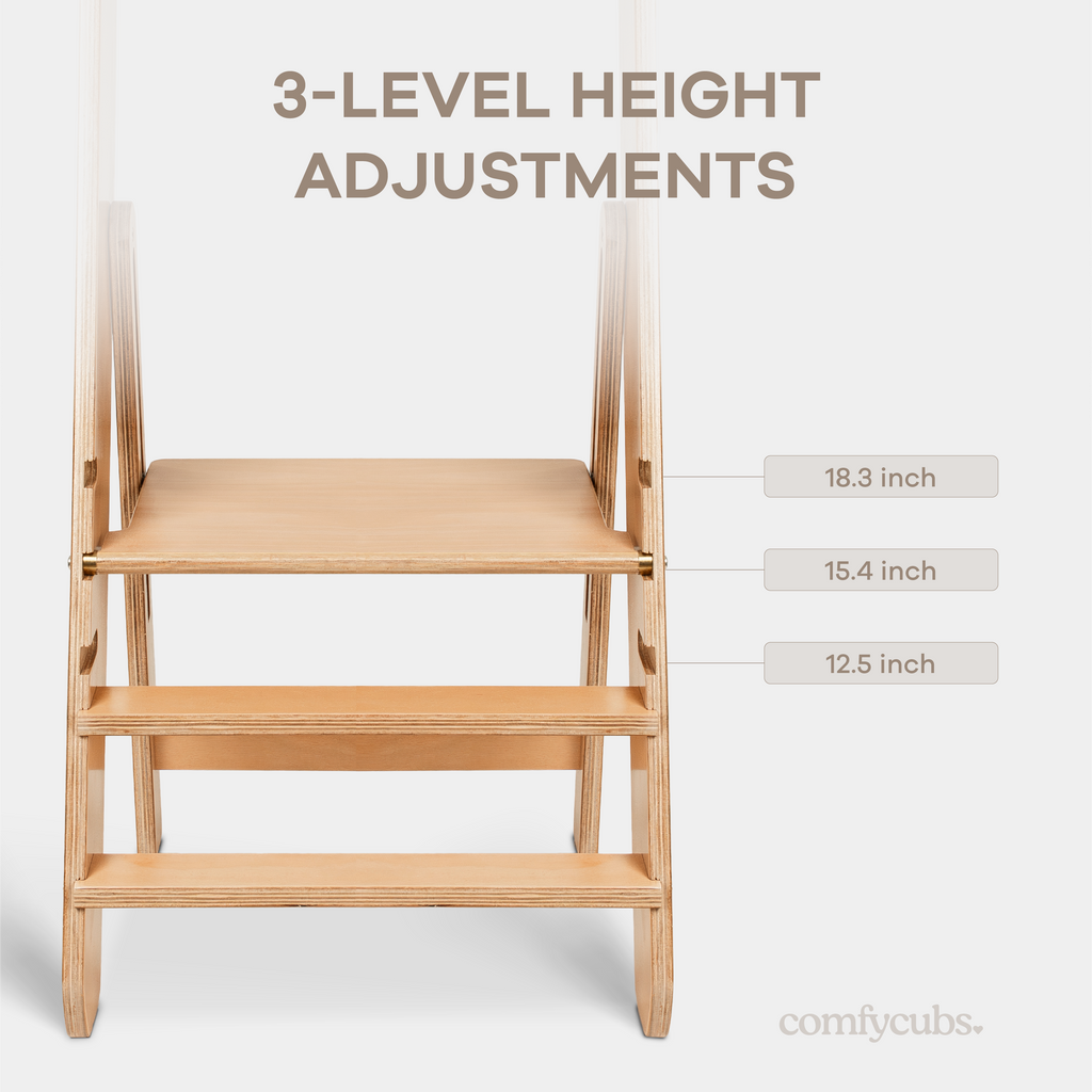 Kids Step Stool for Ages 3+ by Comfy Cubs