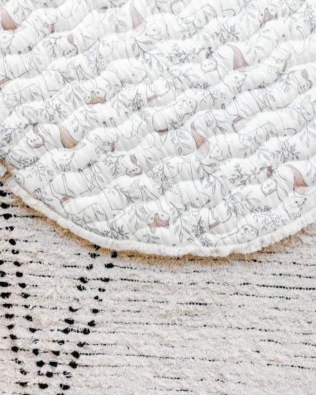 Ezra Quilted Playmat (Woodland)