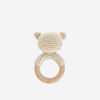 Teether Bear Cotton Rattle Baby Newborn Gift Toy