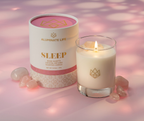 Sleep Rose Quartz Crystal Essential Oil Scented Candle