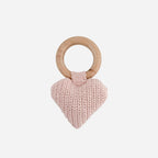 Teether Heart Cotton Crochet Rattle Baby Toy Easter Spring